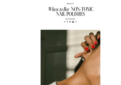 Poosh Features Dazzle Dry on their List of Non-Toxic Nail Polishes