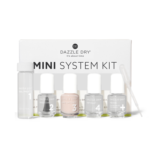 So On Pointe Mini Kit - Mini Nail Prep Bottle, Mini Base Coat Bottle, Mini So On Pointe Nail Lacquer Bottle, Mini Top Coat Bottle, Mini Revive Bottle