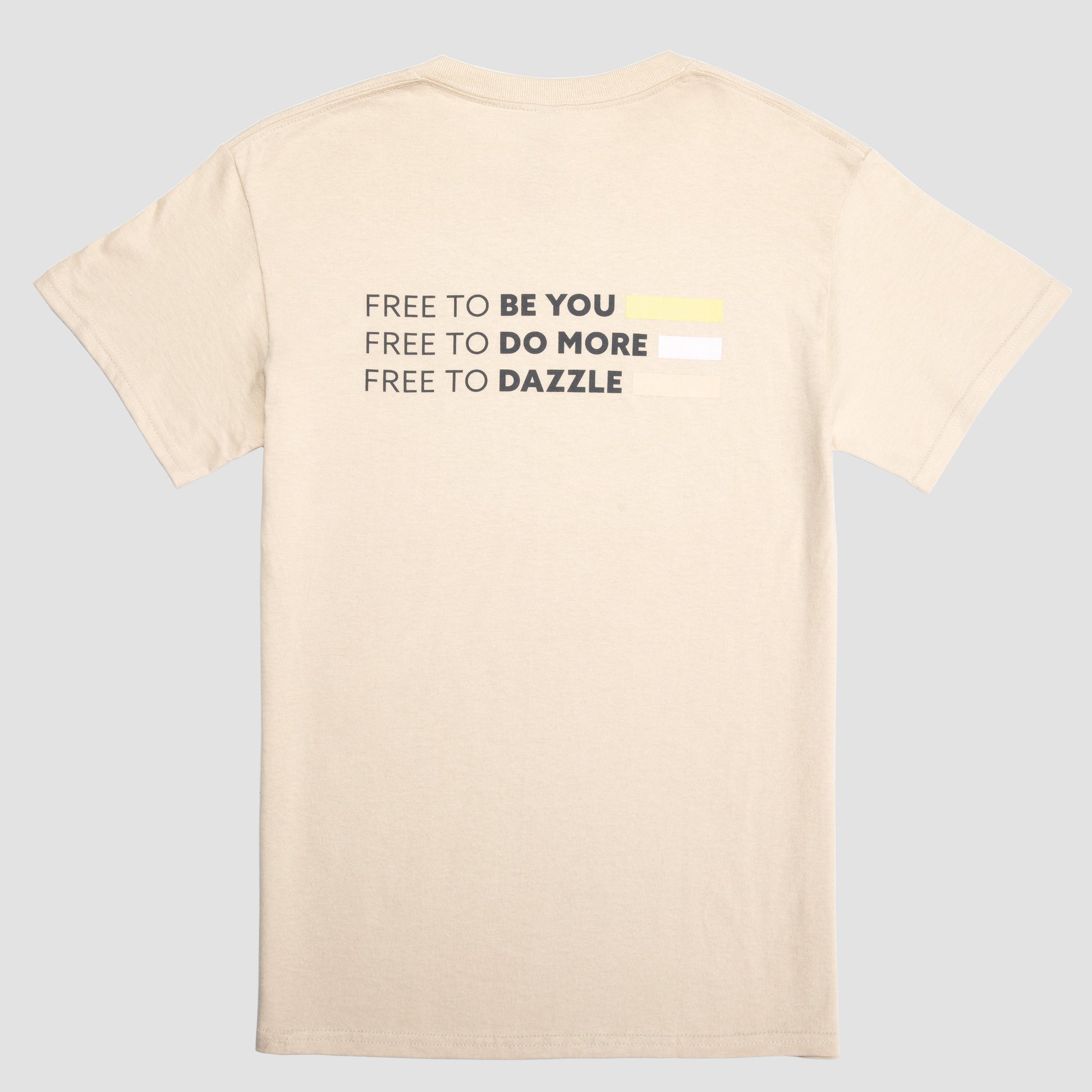 Free to Dazzle Beige Tee