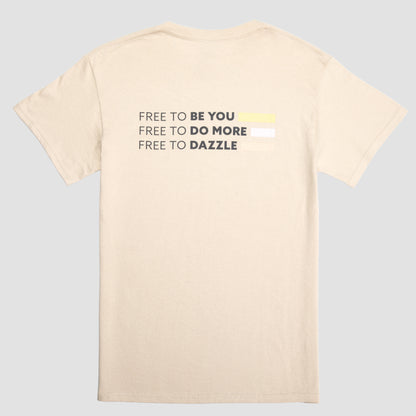 Beige Dazzle Dry T-Shirt