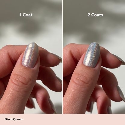 Disco Queen 1 coat vs 2 coats