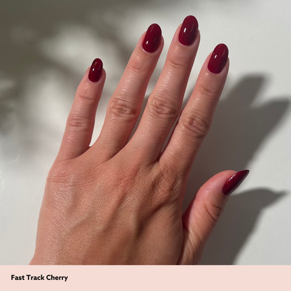 Fast Track Cherry by Dazzle Dry Full Hand Manicure