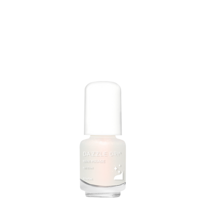 Nail polish bottle with 'Dazzle Dry' label on a white background