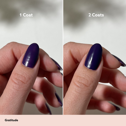 Gratitude 1 coat vs 2 coats