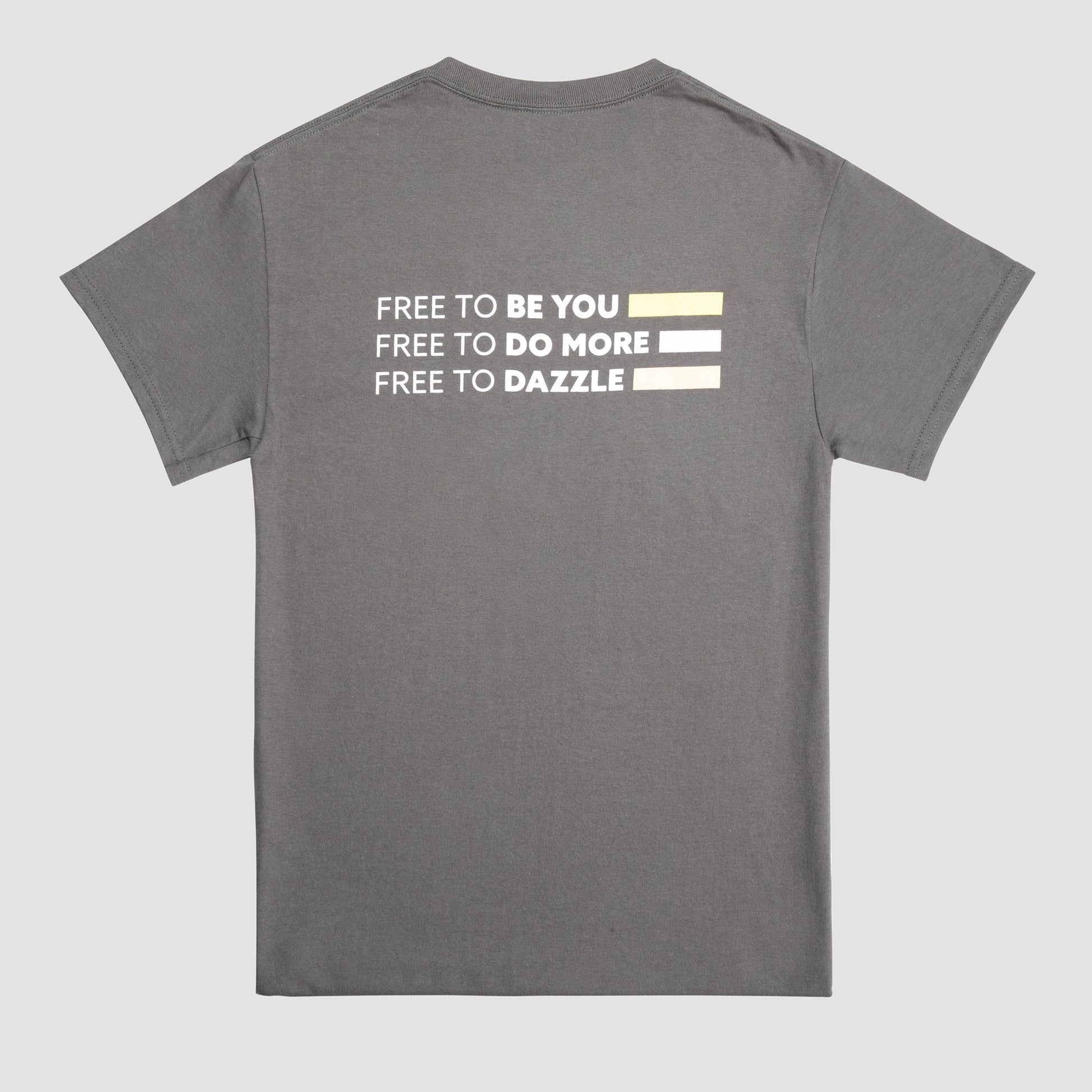 Free to Dazzle Gray Tee