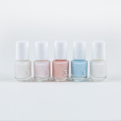 Breathe Free Mini Nail Lacquer Bottle, Prima Ballerina Mini Nail Lacquer Bottle, Not Quite Nude Mini Nail Lacquer Bottle, Checkmate Mini Nail Lacquer Bottle, Poised Mini Nail Lacquer Bottle