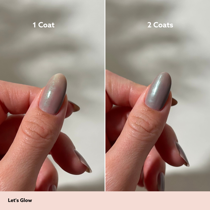 Let's Glow 1 coat vs 2 coats