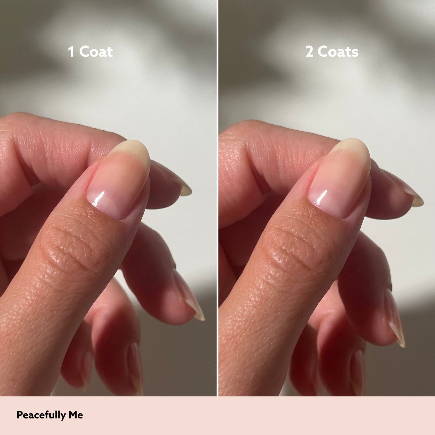 Peacefully Me by Dazzle Dry Lacquer Painted One Coat vs. 2 Coats