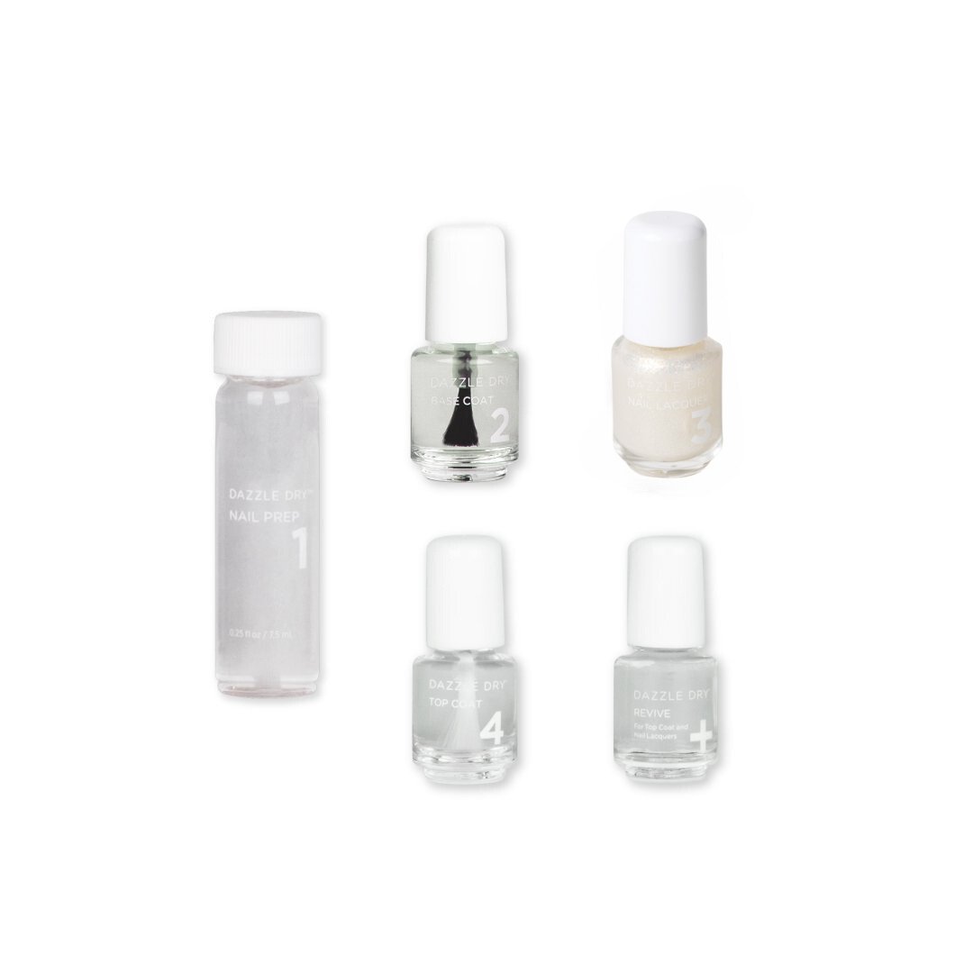 Cupid's Arrow Mini Kit - Mini Nail Prep Bottle, Mini Base Coat Bottle, Cupid's Arrow Mini Nail Lacquer Bottle, Mini Top Coat Bottle, Mini Revive Bottle