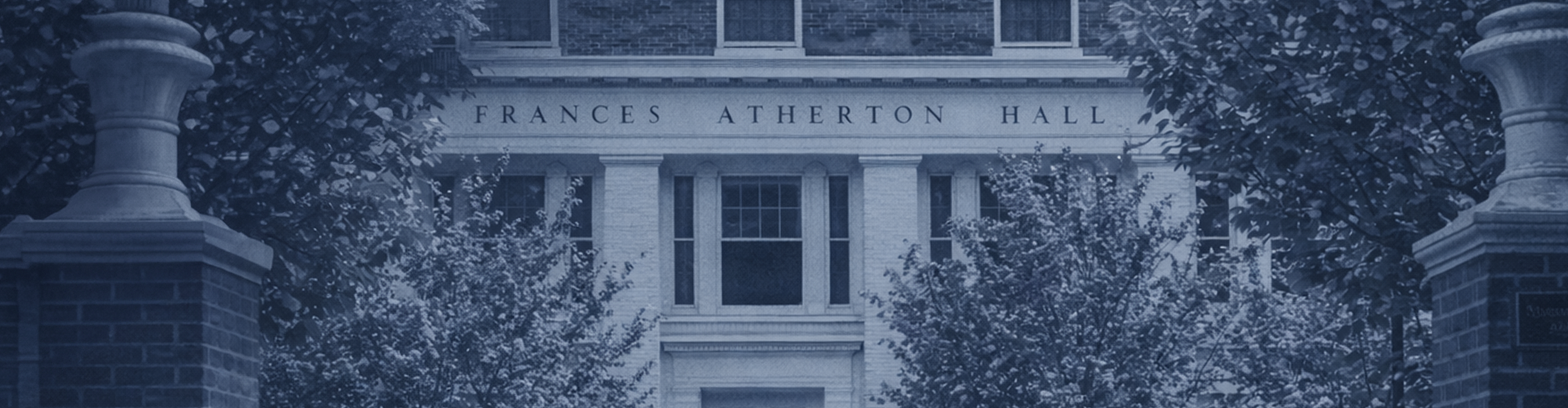 Exterior view of Frances Atherton Hall on the Penn State University campus.