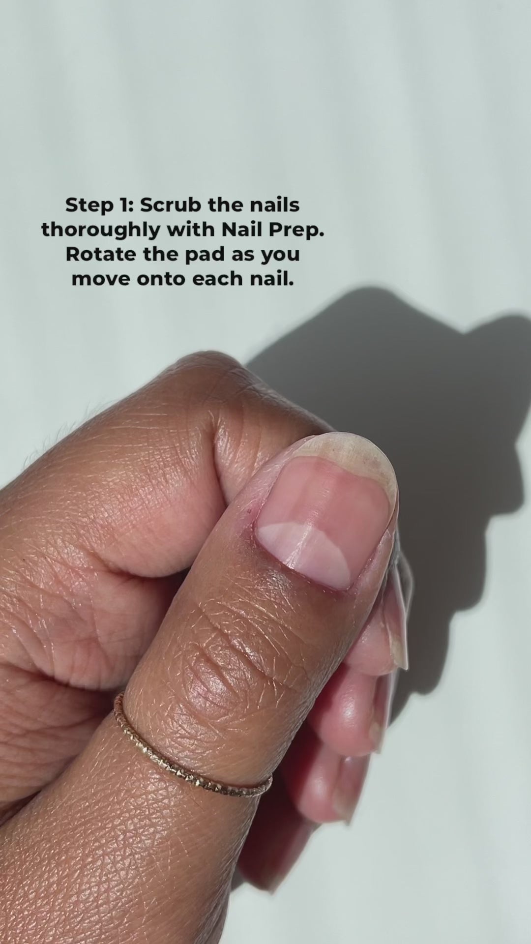 Painting Love on nails