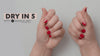 Quick one-minute Dazzle Dry tutorial demonstrating the four-step manicure process.