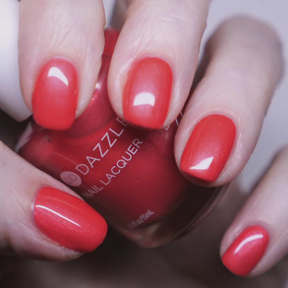 Painting Poolside Pink on nails