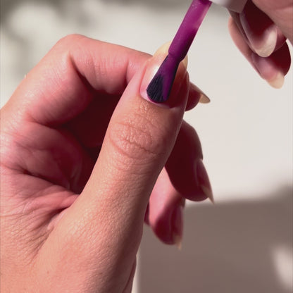 Painting Mulberry on nails