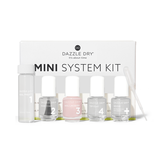 Truth Mini Kit - Mini Nail Prep Bottle, Mini Base Coat Bottle, Truth Mini Nail Lacquer Bottle, Mini Top Coat Bottle, Mini Revive Bottle