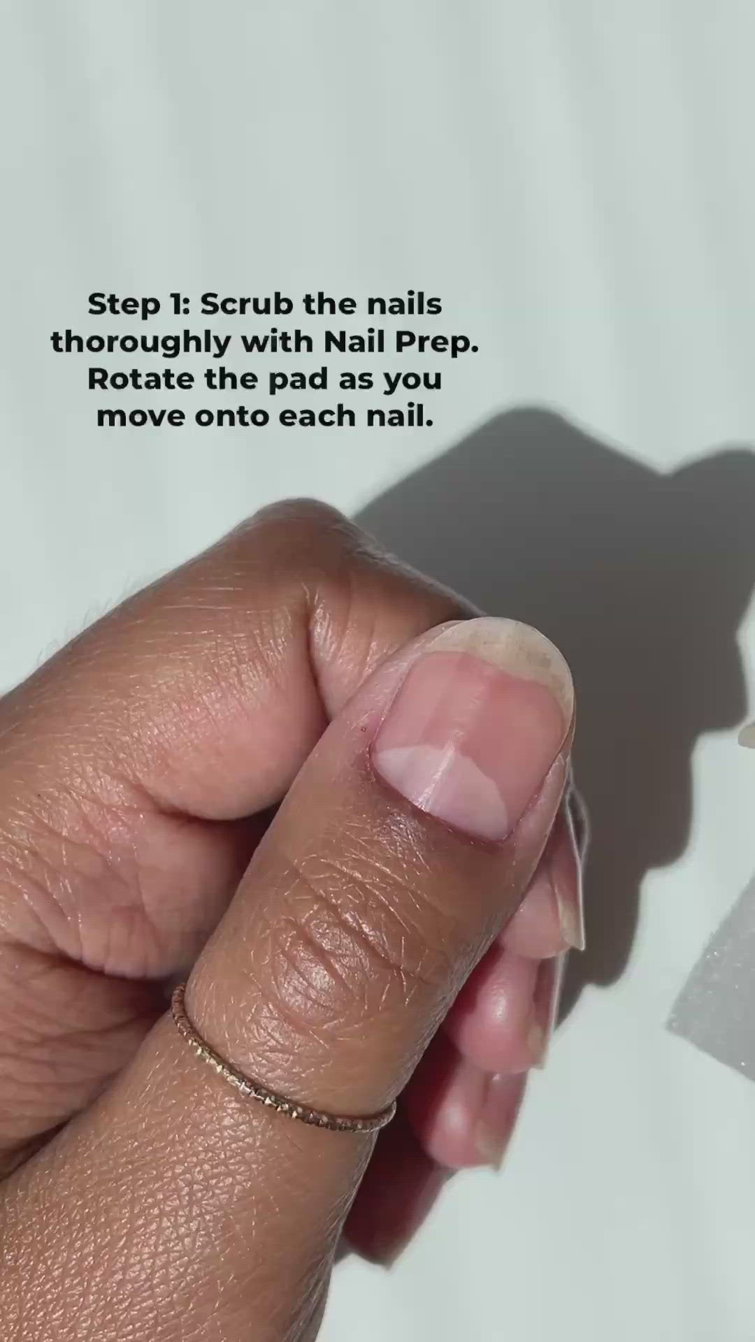 Painting Red Rouge on nails