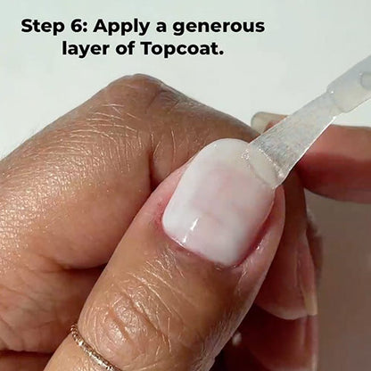 Painting Breathe Free on nails