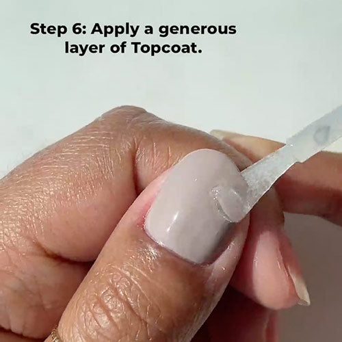 Painting Broadway Beige on nails