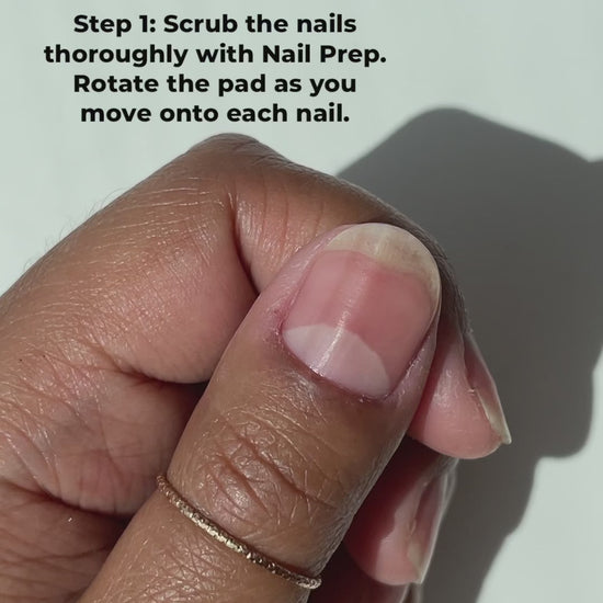 Painting Broadway Beige on nails