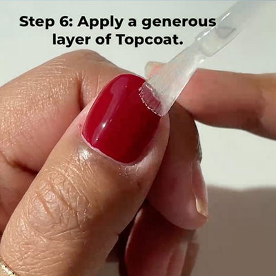 How to apply Fast Track Cherry - Dazzle Dry nail lacquer
