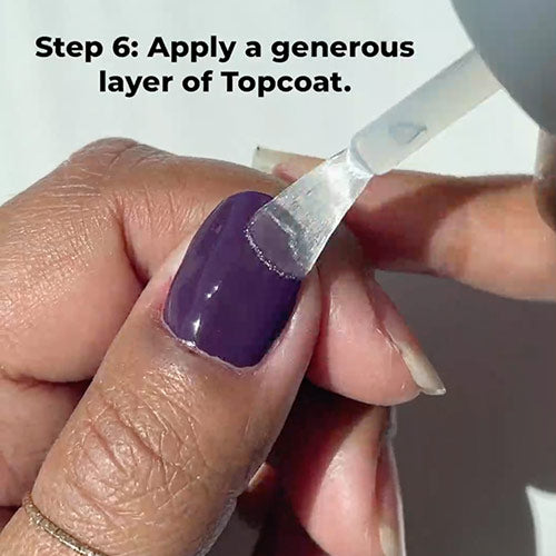 Painting Stolen Kiss on nails