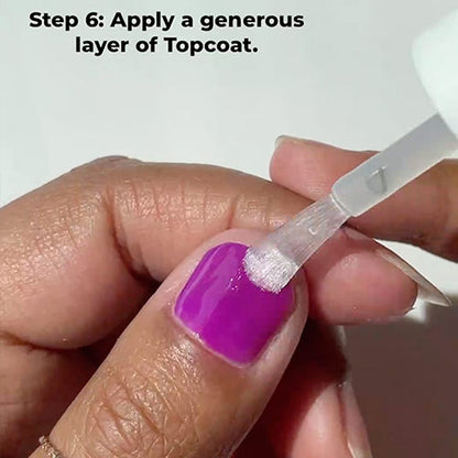 How to apply Violet Velvet nail lacquer